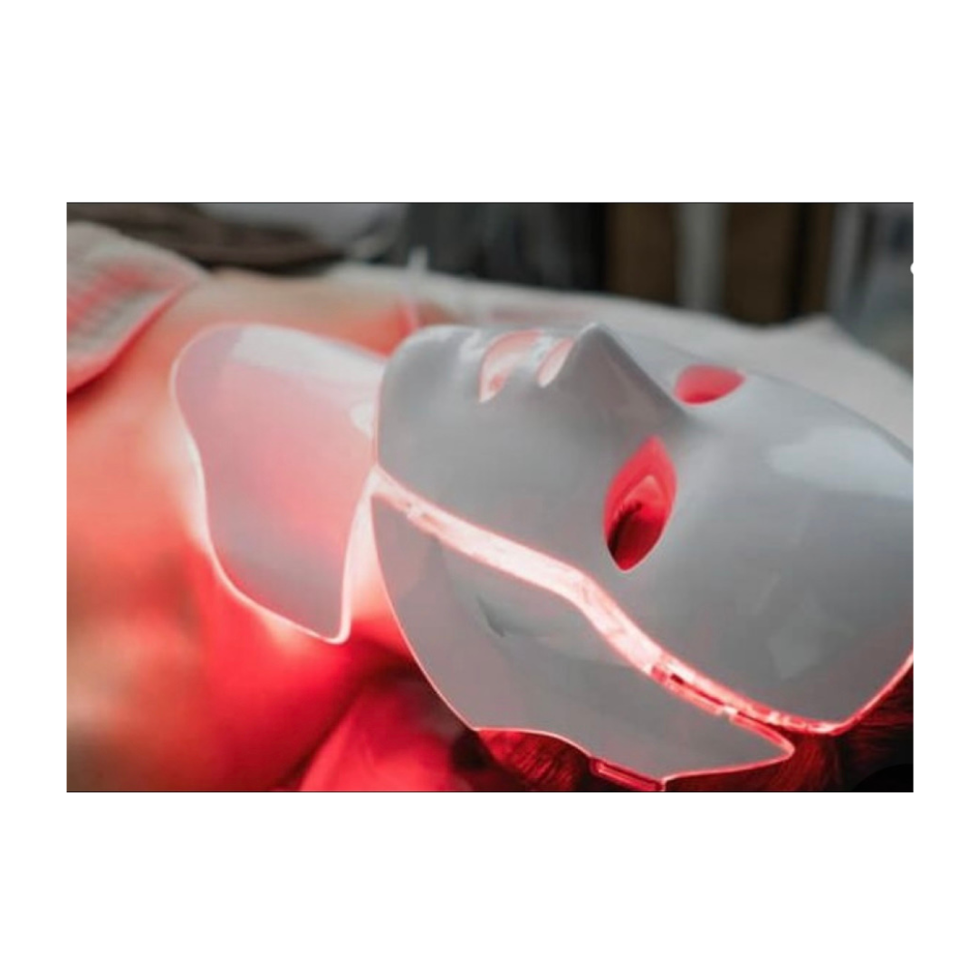 7 COLOUR LED LIGHT THERAPY BEAUTY MASK WITH NECK PIECE